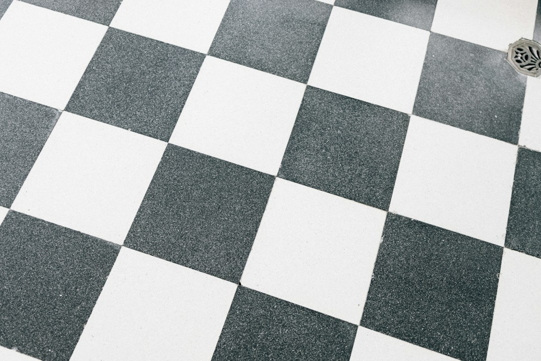 Tiled floor surface for anti-slip treatment information